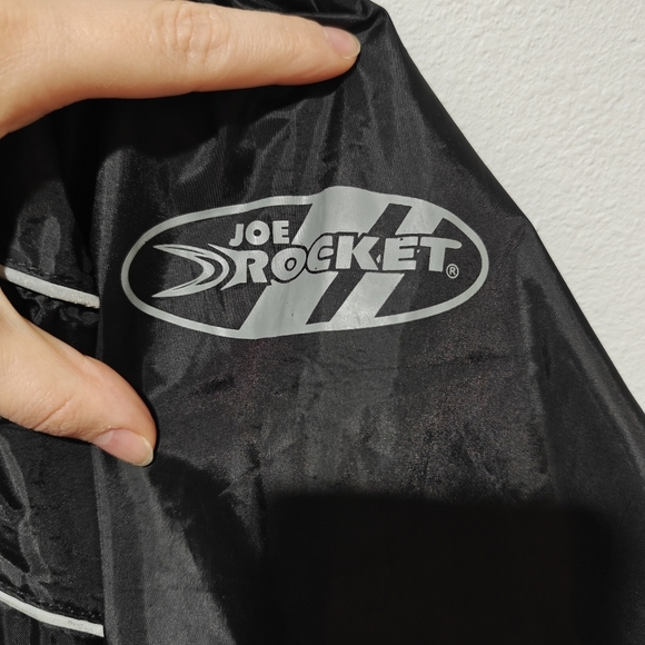 Joe Rocket RS2 Rain Jacket 2X Black Ventilation Vented Waterproof Motorcycle - Picture 5 of 11